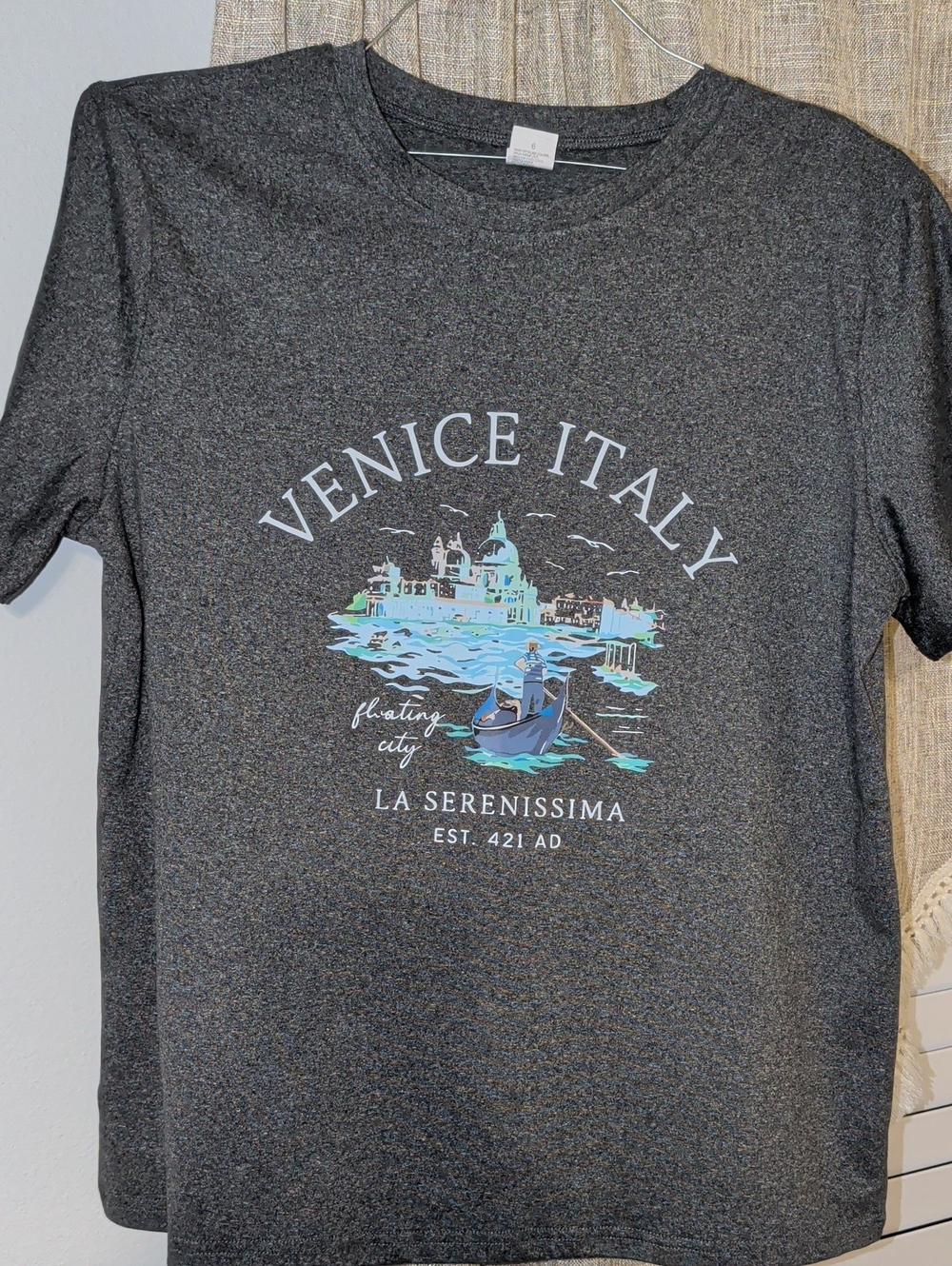 Venice Italy Graphic Tee - Dark Heather